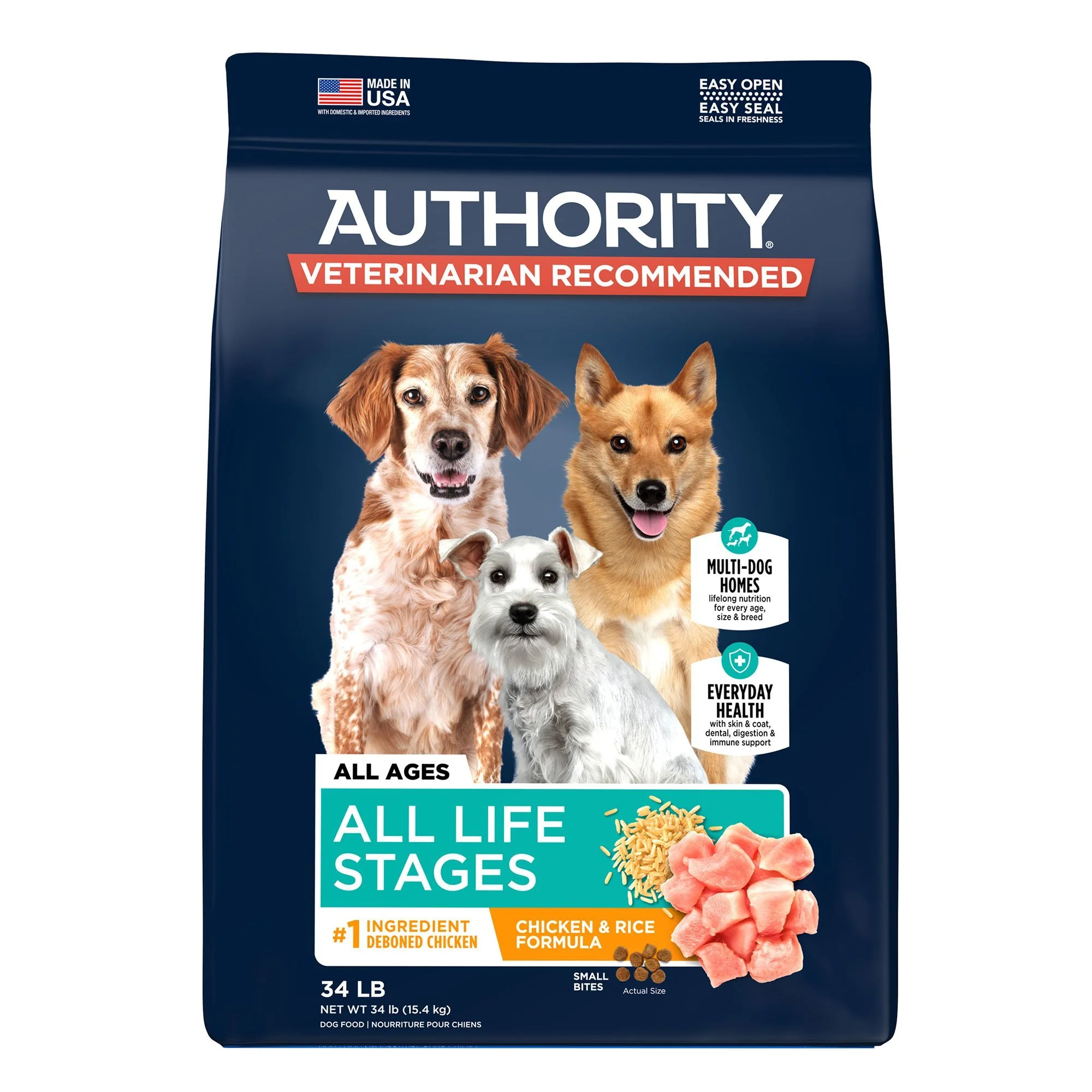 Authority® Everyday Health All Life Stages Dry Dog Food - Chicken & Rice Authority® Everyday Health All Life Stages Dry Dog Food - Chicken & Rice - Image 1