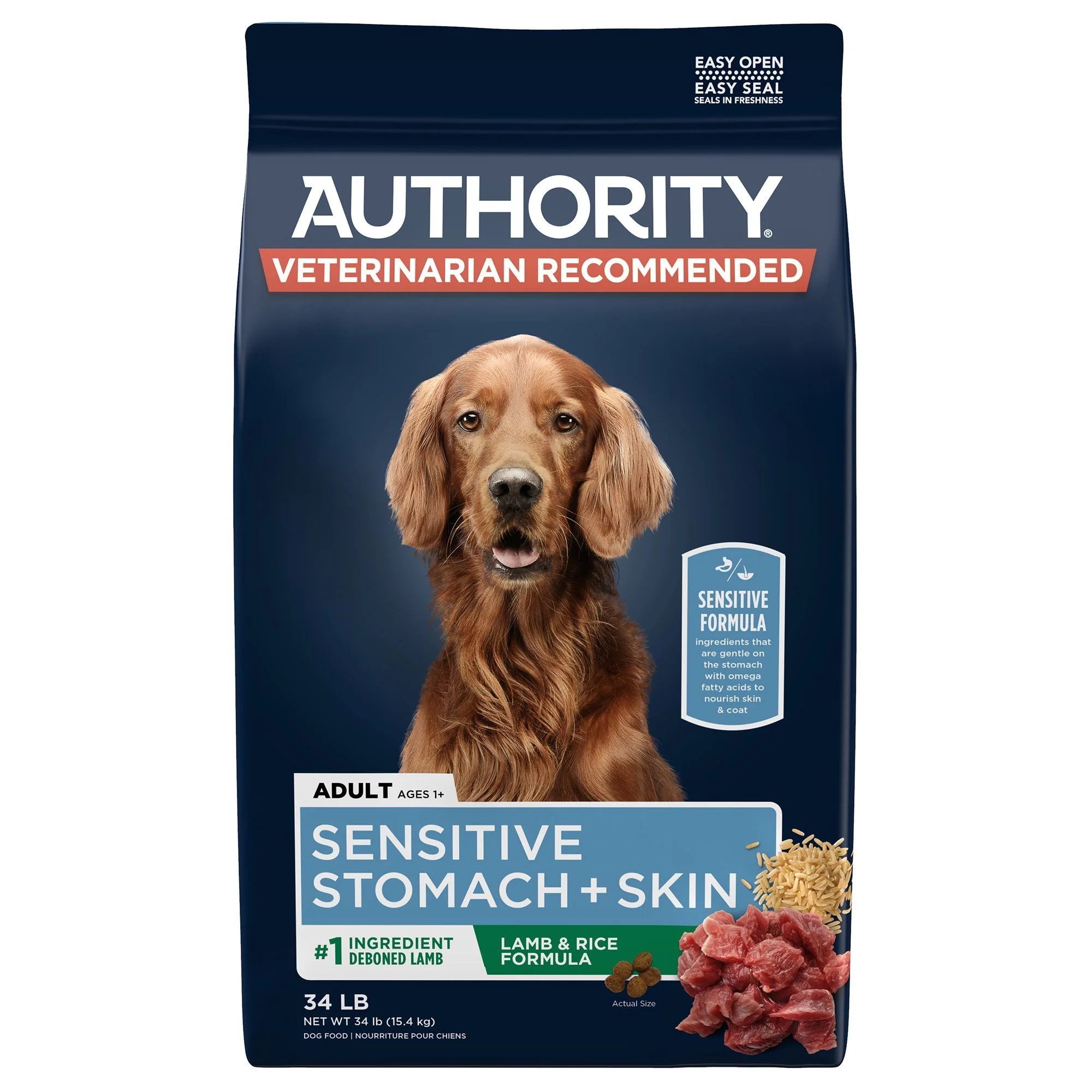 Authority® Sensitive Stomach & Skin Adult Dog Dry Food - Lamb & Rice Authority® Sensitive Stomach & Skin Adult Dog Dry Food - Lamb & Rice - Image 1