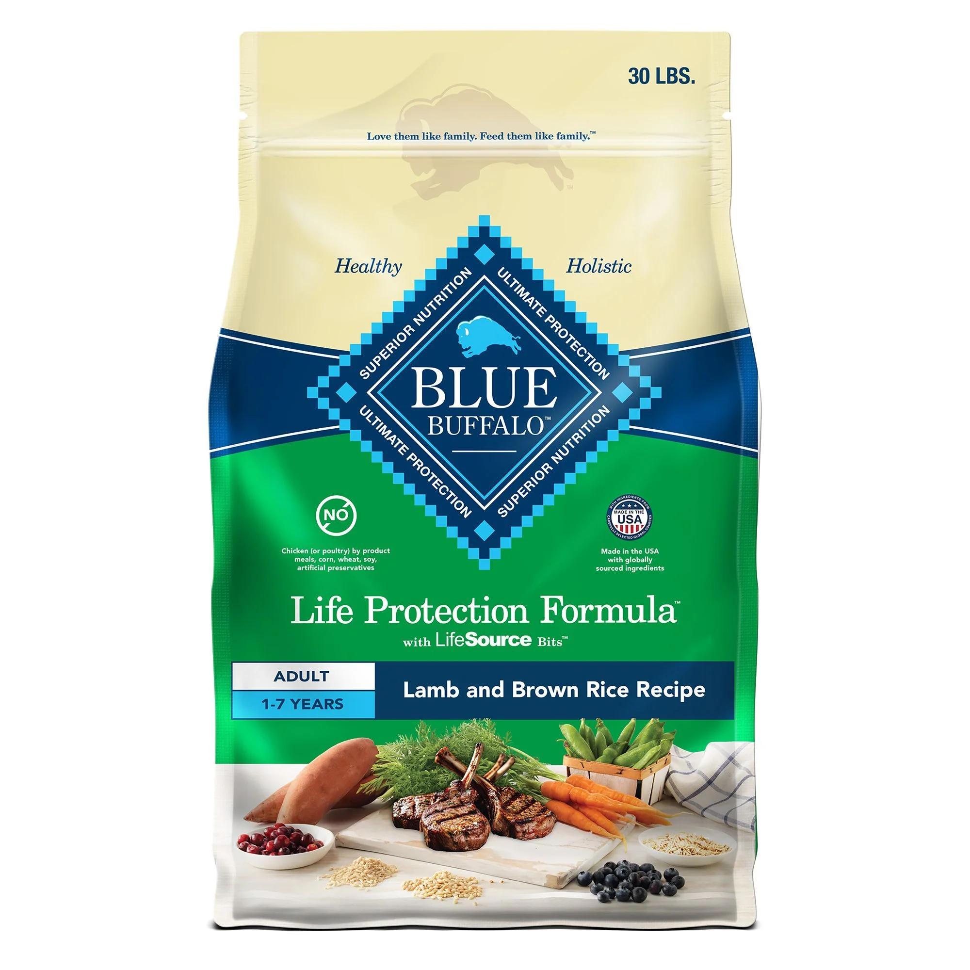 Blue Buffalo® Life Protection Formula™ Adult Dry Dog Food - Lamb & Brown Rice Blue Buffalo® Life Protection Formula™ Adult Dry Dog Food - Lamb & Brown Rice - Image 1