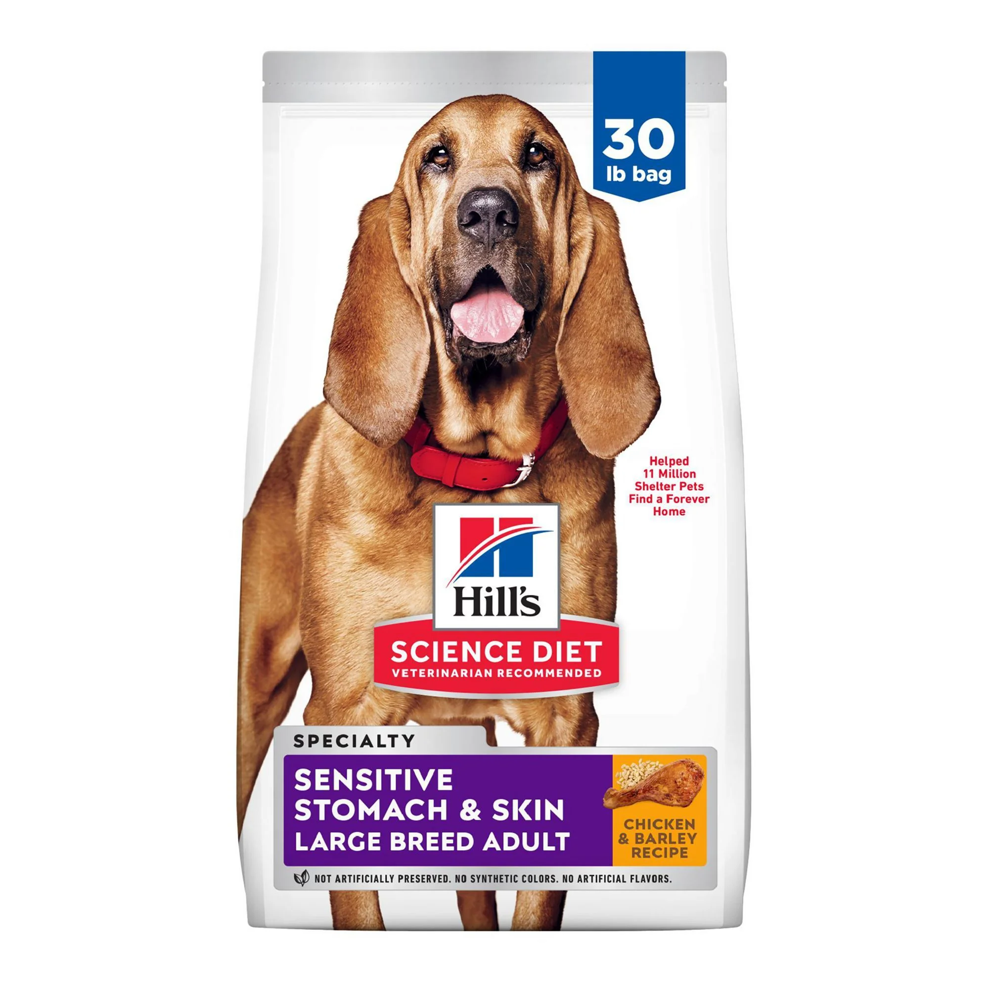 Hill's® Science Diet® Sensitive Stomach & Skin Large Breed Adult Dry Dog Food - Chicken & Barley Hill's® Science Diet® Sensitive Stomach & Skin Large Breed Adult Dry Dog Food - Chicken & Barley - Image 1