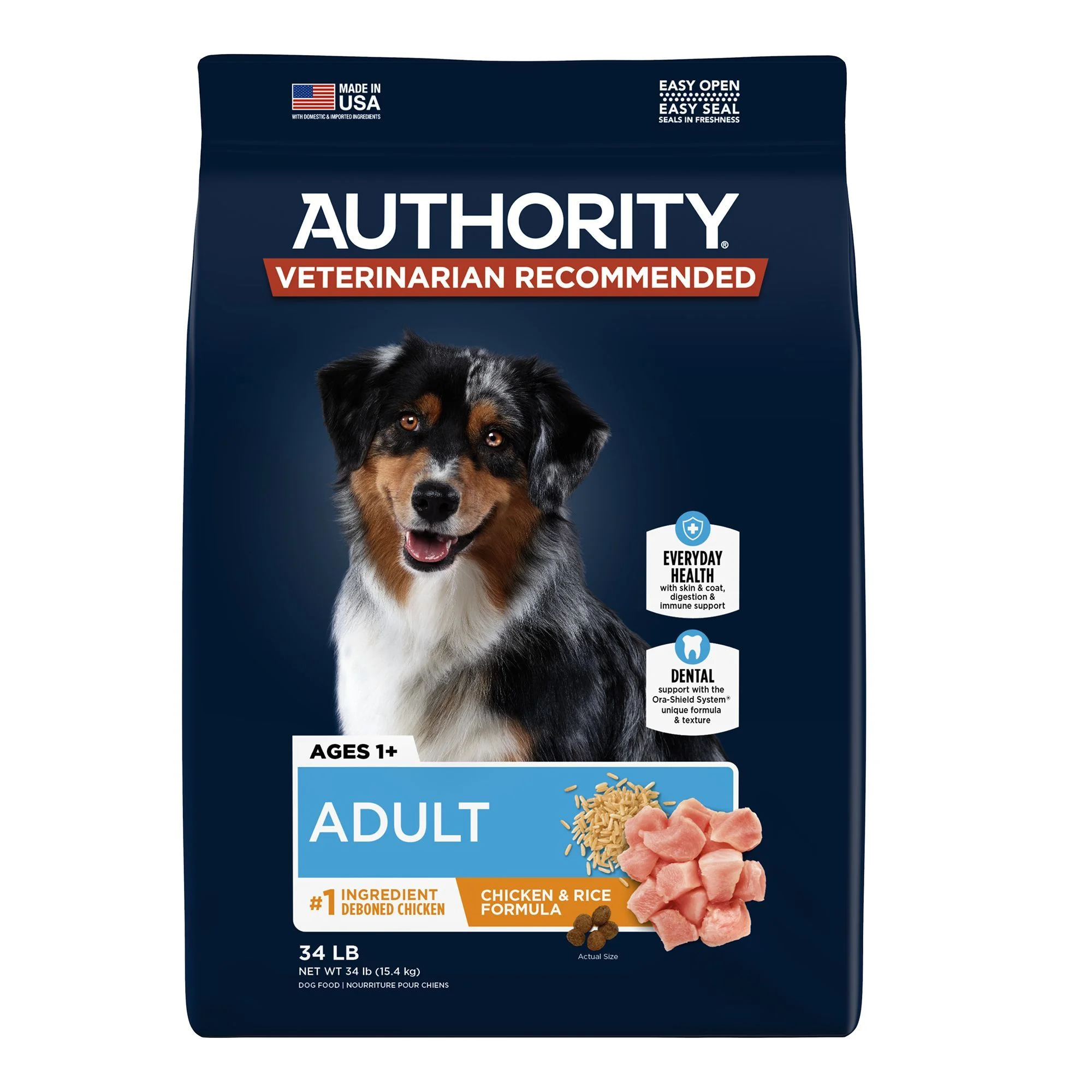 img_1761116043070_340_9Vn0jllvl.webp Authority® Everyday Health Adult Dry Dog Food - Chicken & Rice - Image 1
