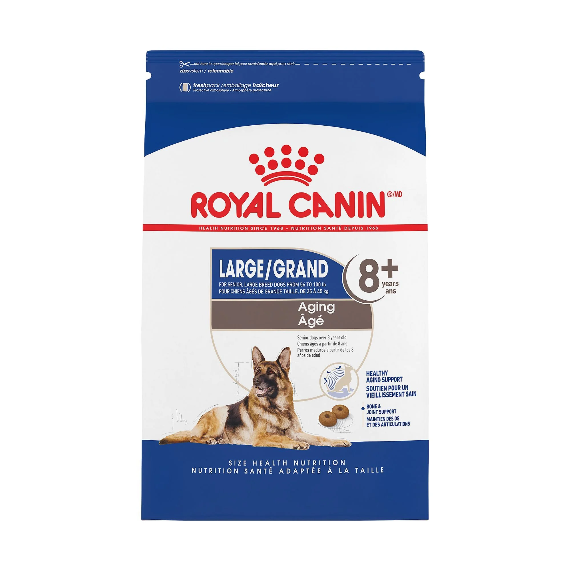 img_1761116365960_56_y5EzpEfnB0.webp Royal Canin Size Health Nutrition Large Breed Aging 8+ Senior Dog Dry Food - 30 lb - Image 1