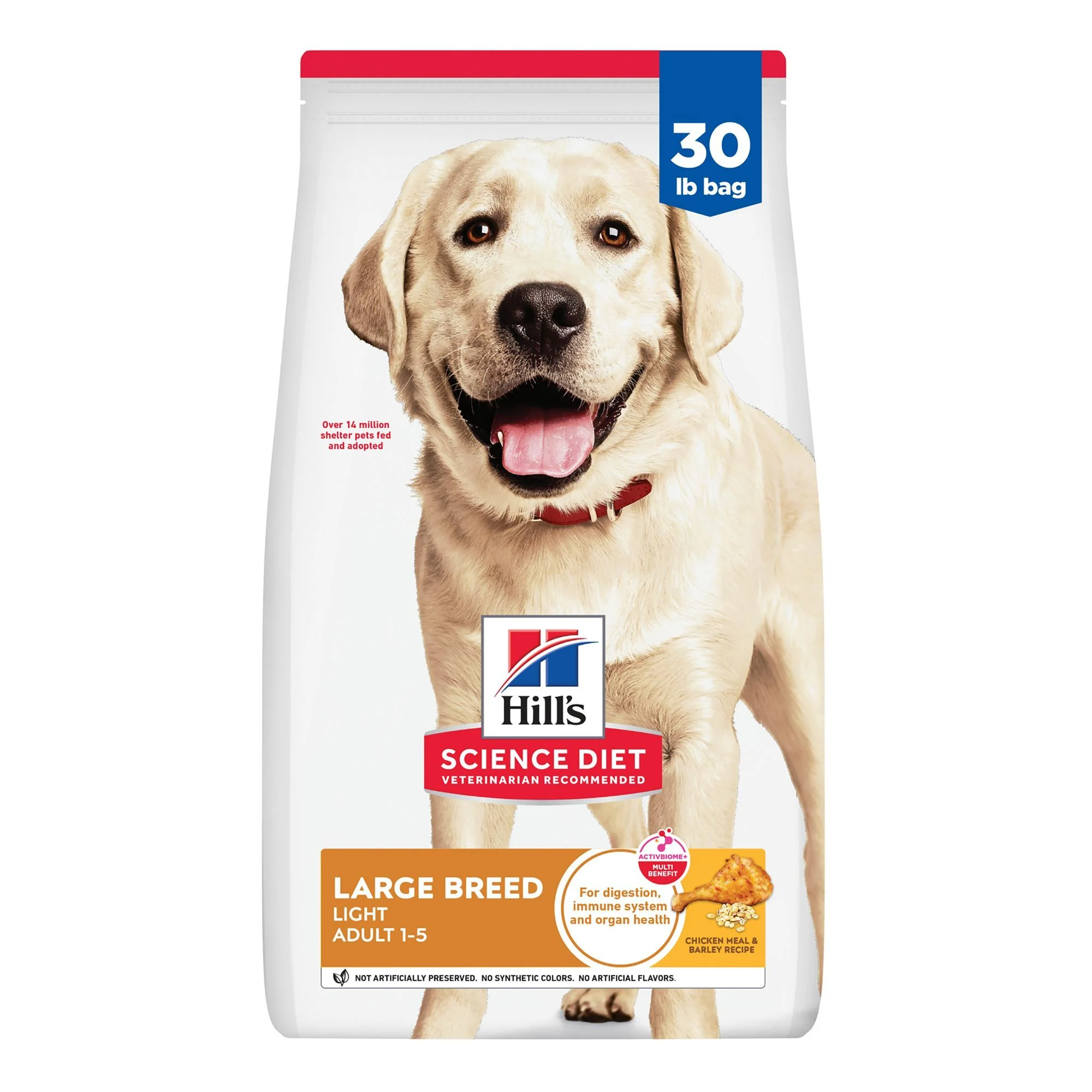img_1761116409911_53_gxg80oRrK.webp Hill's® Science Diet® Light Large Breed Adult Dry Dog Food - Chicken & Barley - Image 1
