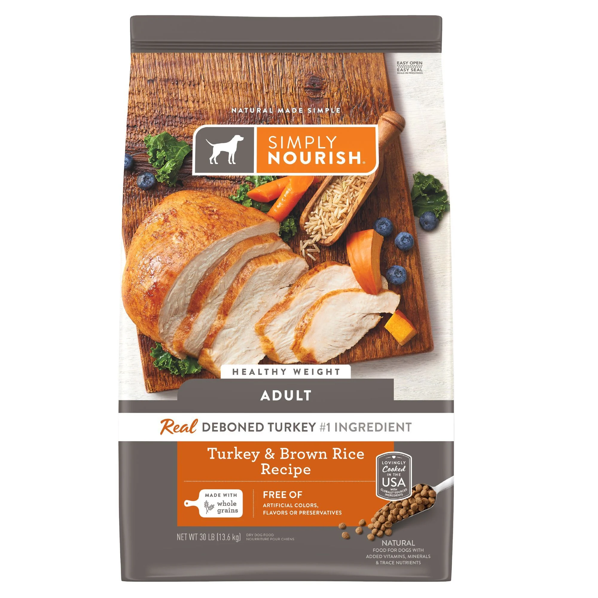img_1761116485154_263_ViUvBdNVyI.webp Simply Nourish® Original Weight Management Adult Dry Dog Food - Turkey & Brown Rice - Image 1