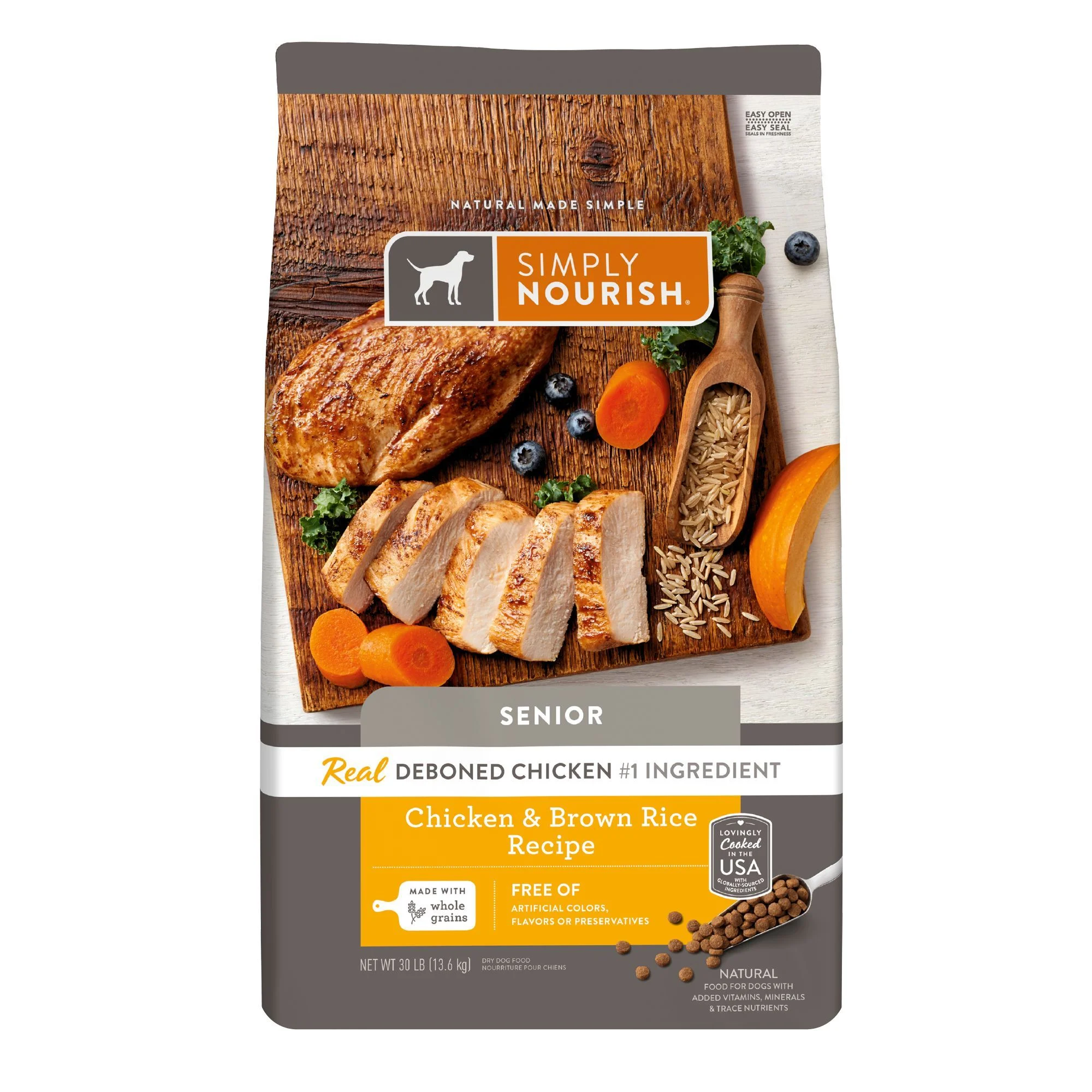 img_1761119068172_839_U9UHLCMHu.webp Simply Nourish® Original Senior Dry Dog Food - Chicken & Brown Rice - Image 1