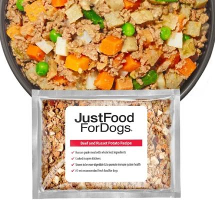 JustFoodForDogs Adult Frozen Dog Food - Beef & Russet Potato, Grain Free