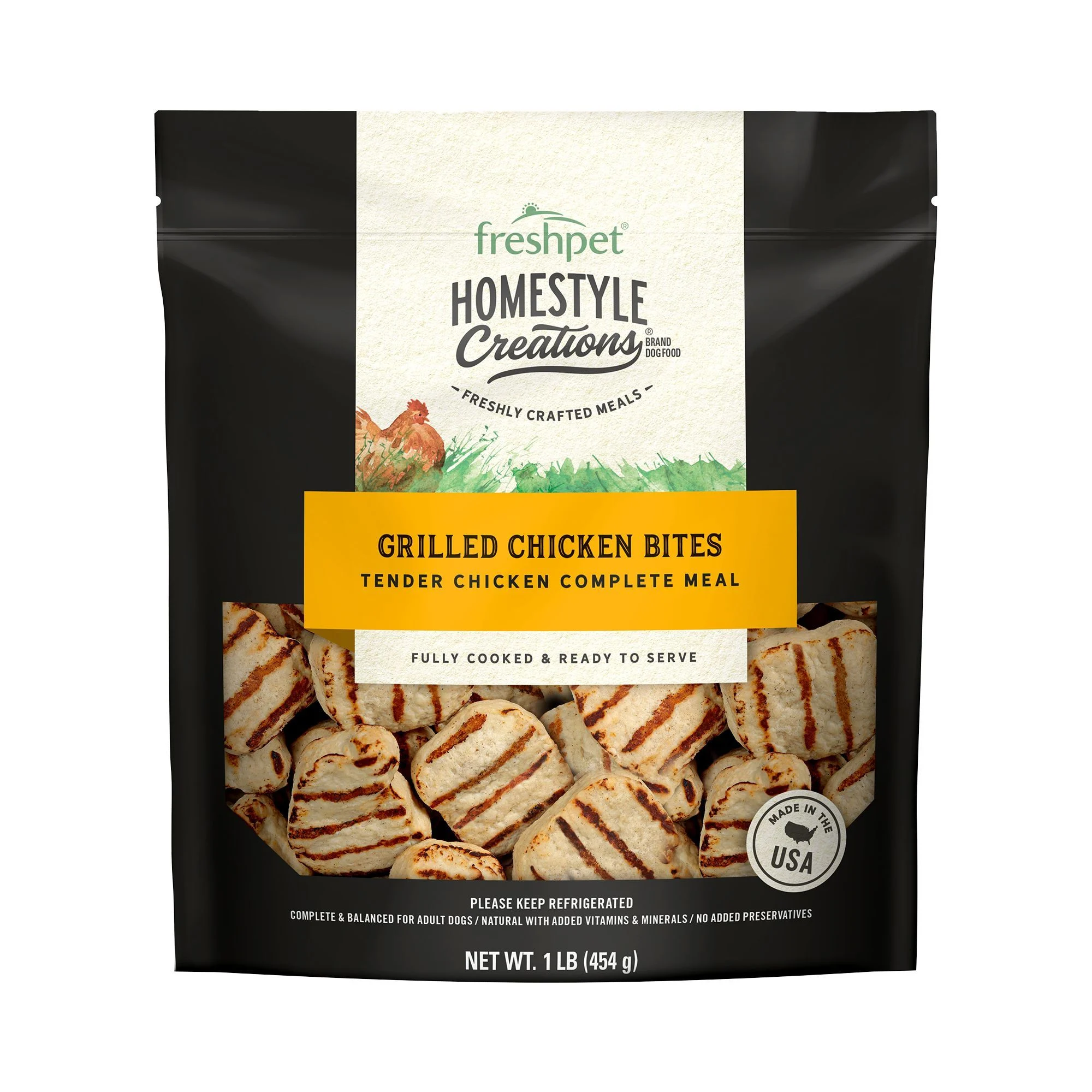 img_1761123207410_953_xjRD96SV8.webp Freshpet Homestyle Creations Grilled Chicken Bites Adult Dog Food - 1 lb - Image 1