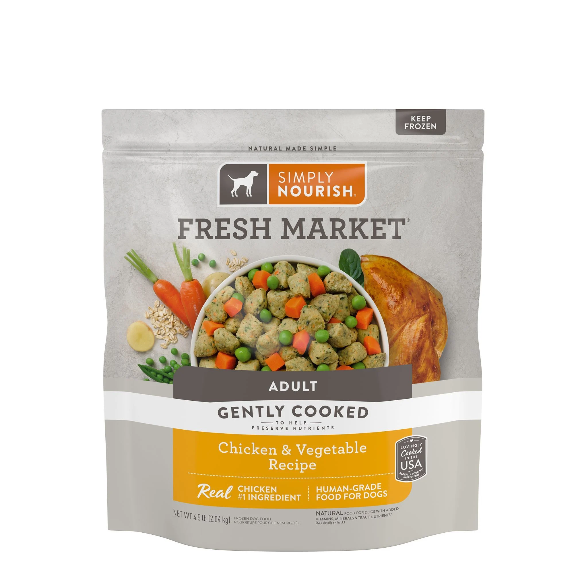 img_1761123253009_579_w3KQVF2rd.webp Simply Nourish® Fresh Market Adult Frozen Dog Food - Chicken & Vegetable - Image 1