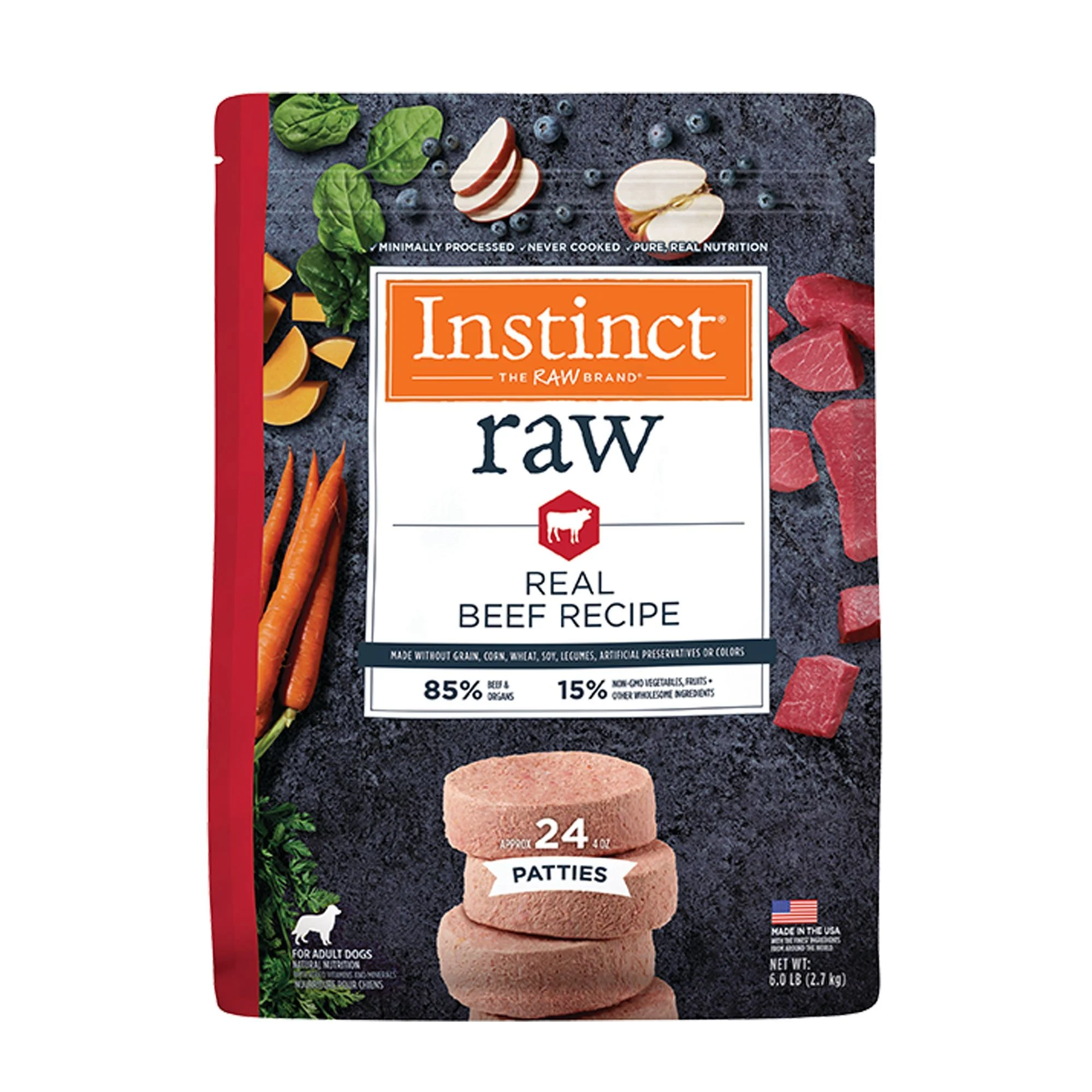img_1761123291195_19_4FDrVvyNG.webp Instinct® Raw Patties Adult Frozen Dog Food - Raw, Grain Free - Image 1