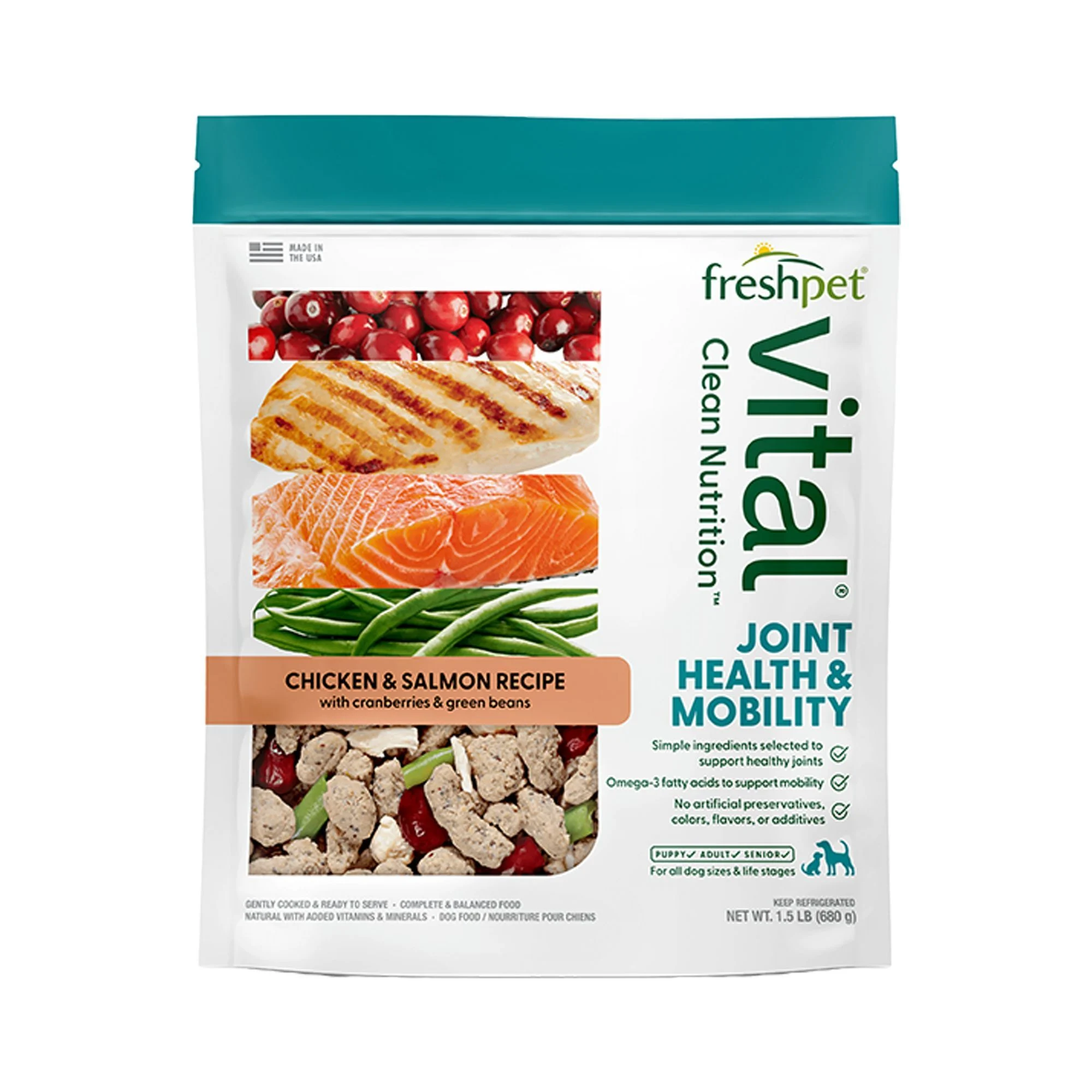 img_1761123457098_96_ib_dEB5O-.webp Freshpet Vital Benefits Joint Health All Life Stage Fresh Dog Food - Chicken - Image 1