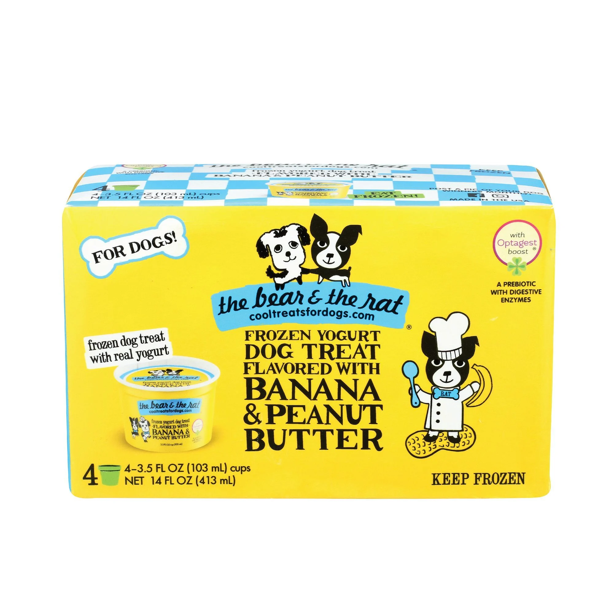 img_1761125802027_994_CRUVqKzjf.webp The Bear & The Rat Frozen Yogurt All Life Stages Frozen Dog Treats - Banana & Peanut Butter - Image 1