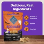 Blue Buffalo Boo Bars Pumpkin Cinnamon Dog Treats 11 OZ - Image 6