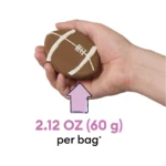 Wiggles & Wags Football Decorated Cookie Dog Treat 2.12 oz - Image 2