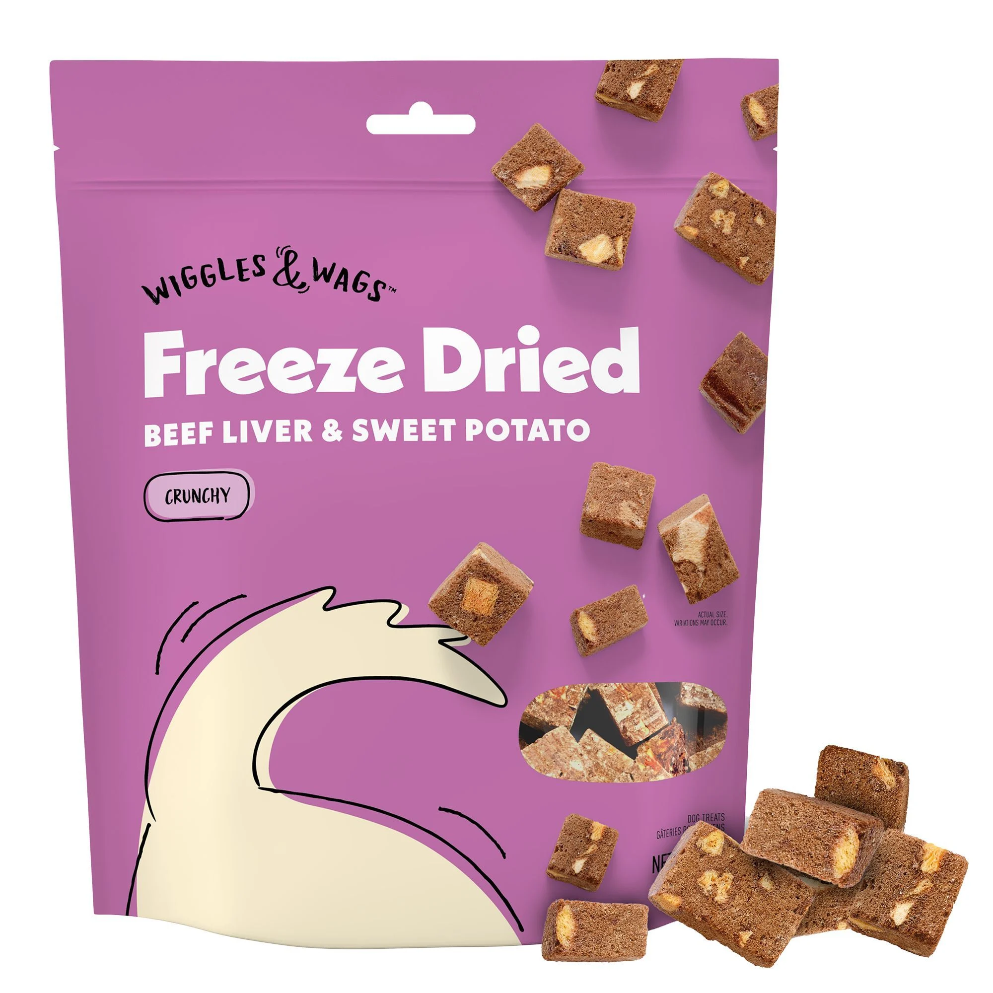 img_1761188743531_20_0qZPvMnaw.webp Wiggles & Wags Freeze Dried Beef Liver & Sweet Potato Dog Treats 5 OZ - Image 1