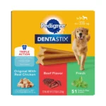 Pedigree® Dentastix Variety Pack Large Breed Adult Dental Dog Treats - Chicken, Beef & Fresh