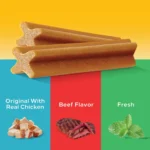Pedigree® Dentastix Variety Pack Large Breed Adult Dental Dog Treats - Chicken, Beef & Fresh - Image 2