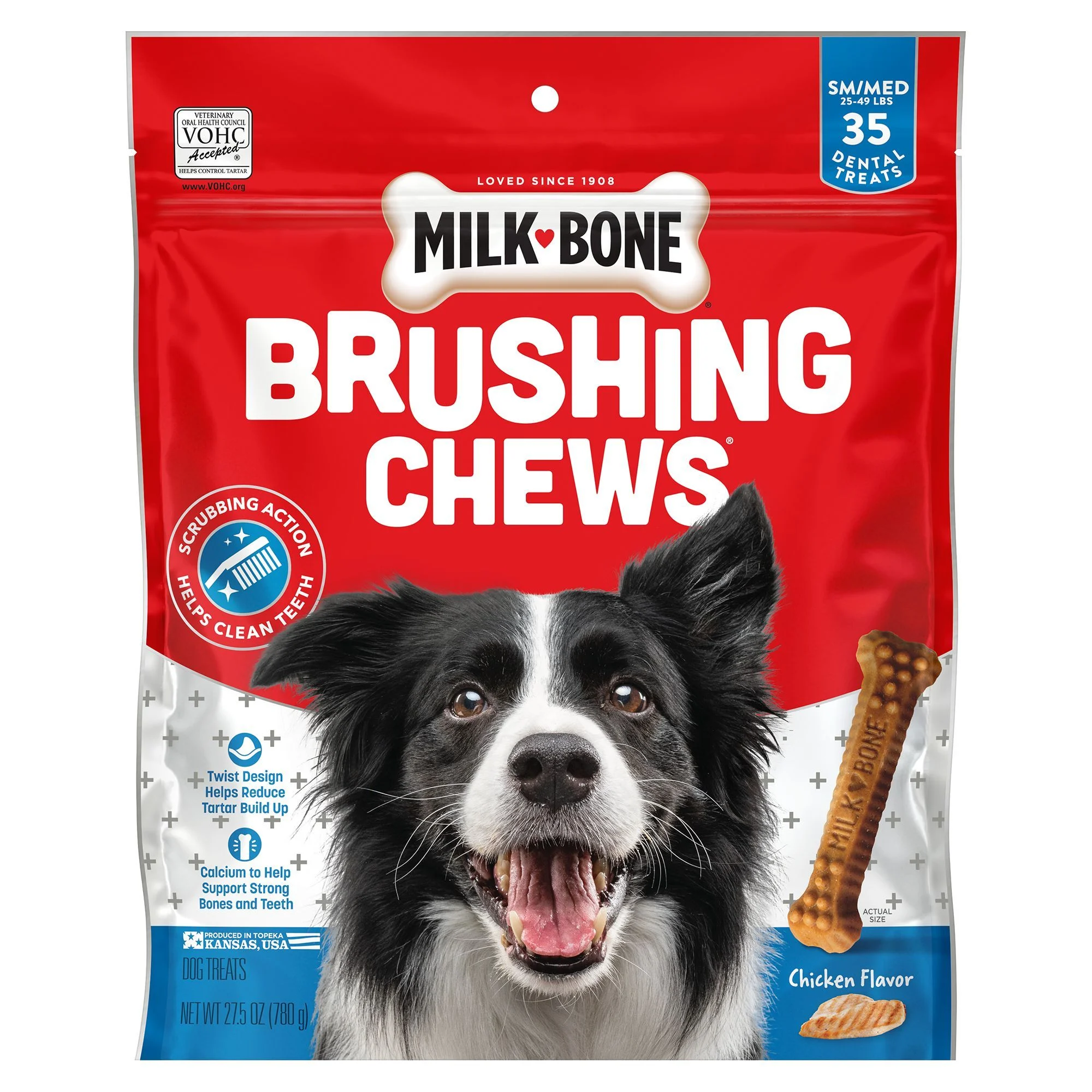img_1761190472564_291_VbDYVOU9q.webp Milk-Bone Brushing Chews Small Medium All Life Stage Dog Treat - Original - Image 1