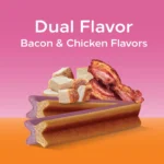 Pedigree® Dentastix Dual Flavor Large Breed Adult Dental Dog Treats - Bacon & Chicken - Image 2
