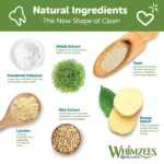 WHIMZEES Brushzees Medium Dental Dog Treat - Natural, Grain Free - Image 3