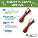 WHIMZEES Brushzees Medium Dental Dog Treat - Natural, Grain Free - Image 5