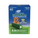 Ark Naturals® Brushless Toothpaste 4-in-1 Large Dog Dental Treats - 40 Count