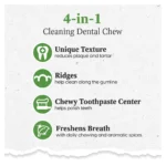 Ark Naturals® Brushless Toothpaste 4-in-1 Large Dog Dental Treats - 40 Count - Image 6