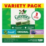 GREENIES Natural Teenie Dental Care Adult Dog Treats - 3 Flavor Variety Pack