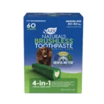 Ark Naturals® Brushless Toothpaste 4-in-1 Medium Dog Dental Treats - 60 Count
