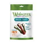 Whimzees Brushzees Large Dog Dental Treats - Vegetable