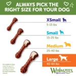 Whimzees Brushzees Large Dog Dental Treats - Vegetable - Image 6