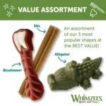 WHIMZEES Variety Value Box Medium Dental Dog Treat - Natural, Grain Free, 44 Count - Image 5