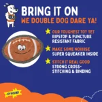 Joyhound® Rip Roarin' Tough® Football Dog Toy - Image 2