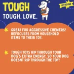 Joyhound® Rip Roarin' Tough Pizza Dog Toy - Tough Plush - Image 4