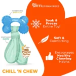 Nylabone® Teething Puppy Chew Freezer Bone Dog Toy - Peanut Butter Flavor - Image 4