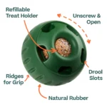 WOOF Pupsicle Treat Dispensing Dog Toy, Green - Image 2