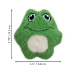 KONG® Snuzzles Frog Squeaker Plush Dog Toy - Image 2