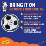 Joyhound® Rip Roarin' Tough® Soccer Dog Toy - Image 2