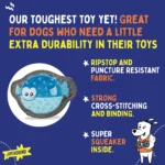 Joyhound® Rip Roarin' Tough Puffer Fish Dog Toy - Image 2