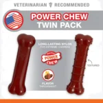 Nylabone® Power Chew Basted Blast Dog Toy - 2 Pack, Bacon & Steak Flavor - Image 4