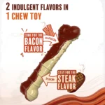 Nylabone® Power Chew Basted Blast Dog Toy - 2 Pack, Bacon & Steak Flavor - Image 6