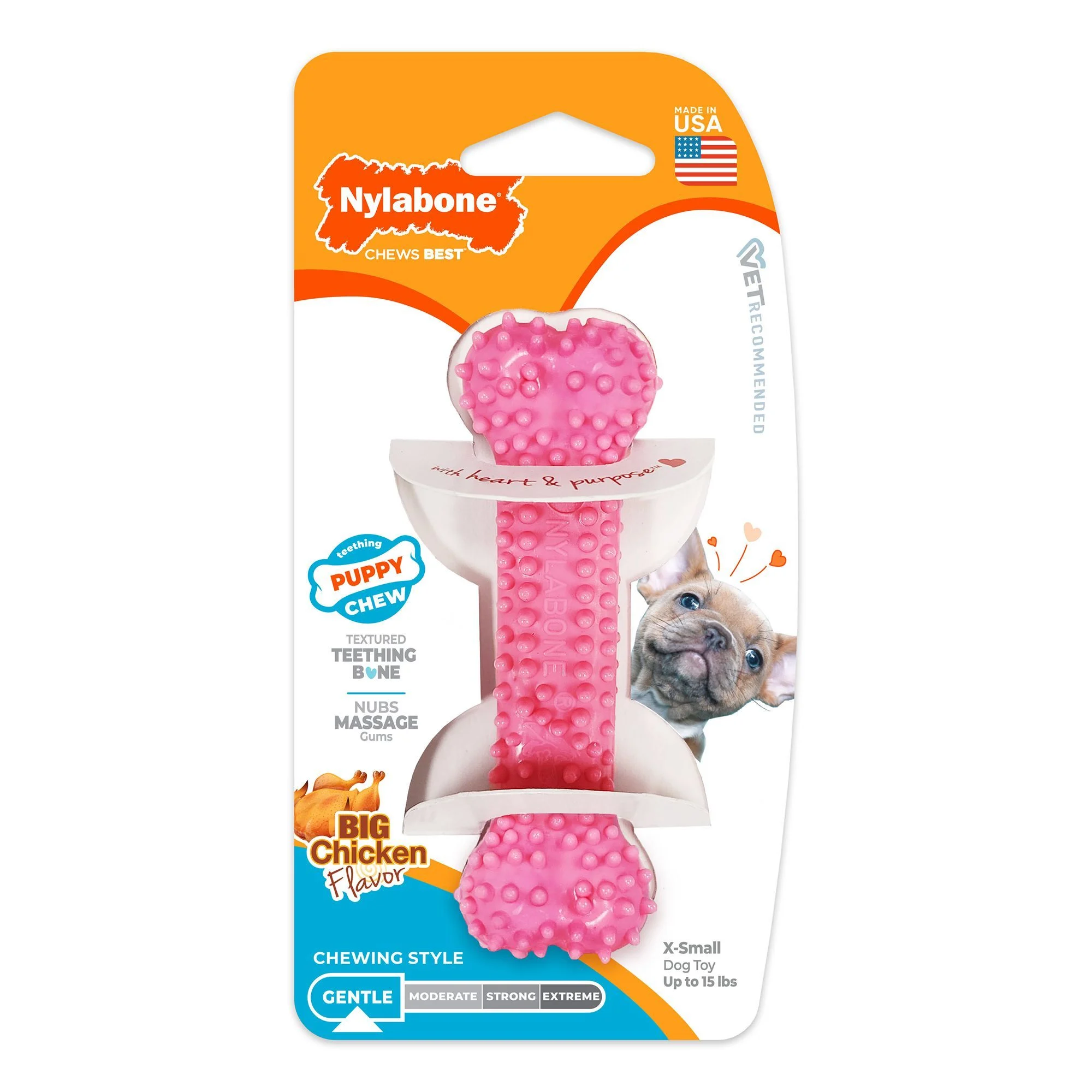 img_1761273787664_335_lXnCBVFbTR.webp Nylabone® Puppy Chew Dental Dog Bone - Image 1