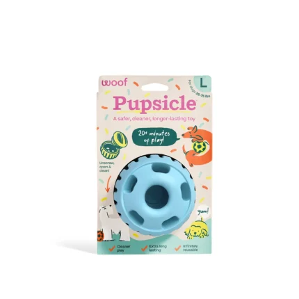WOOF Birthday Pupsicle Treat Dispensing Dog Toy