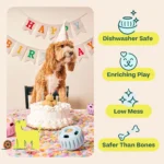 WOOF Birthday Pupsicle Treat Dispensing Dog Toy - Image 4
