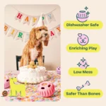 WOOF Birthday Pupsicle Treat Dispensing Dog Toy - Image 4