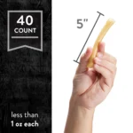 Dentley's Rawhide Free Retriever Sticks 5" Dog Treats - 40 Count - Image 3