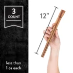 Dentley's® Nature's Chews 12" Bully Stick Dog Chew - 3 Count - Image 3