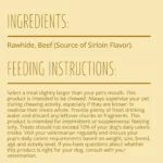 Better Belly Originals Rawhide Small Dog Treats - Real Beef Sirloin 10.5 oz - Image 4