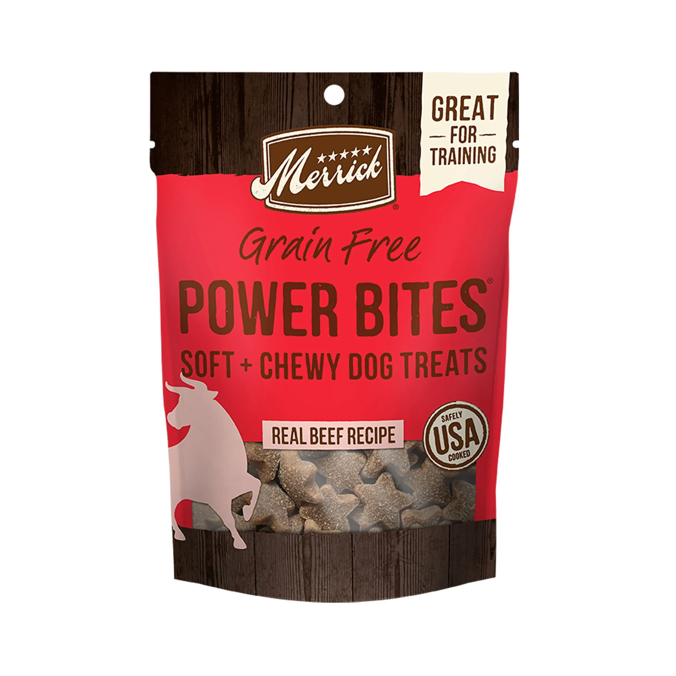 img_1761277312106_455_hi-AJr84h.webp Merrick® Power Bites® Adult Dog Treats - Texas Beef, Soft & Chewy, Real Meat, Grain Free - Image 1