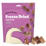 Wiggles & Wags Freeze Dried Pork Liver Dog Treats 5 OZ