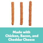 Wiggles & Wags Bacon & Cheese Meaty Sticks Dog Treats 6 OZ - Image 4